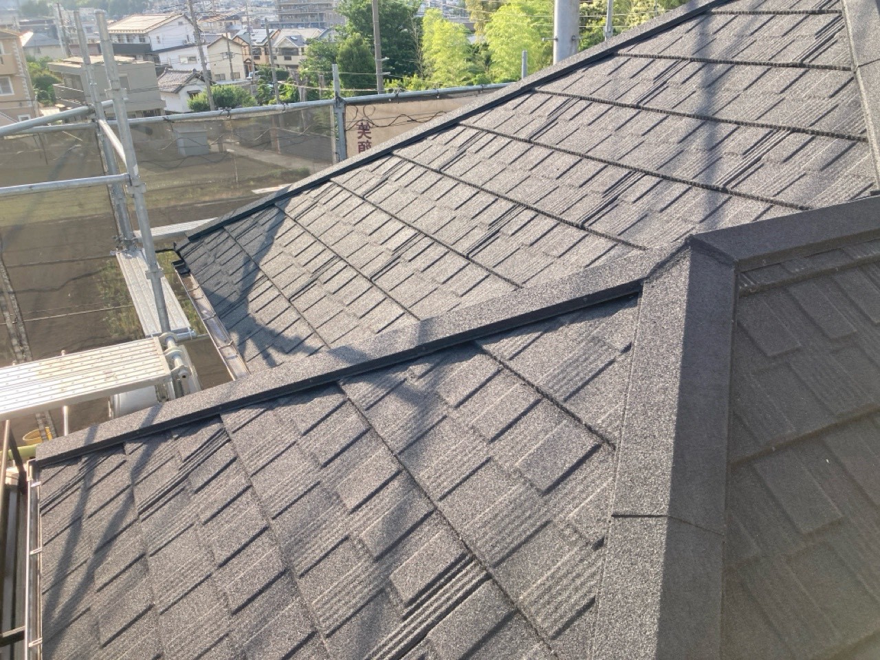 久喜　屋根カバー　工事　フックシングル